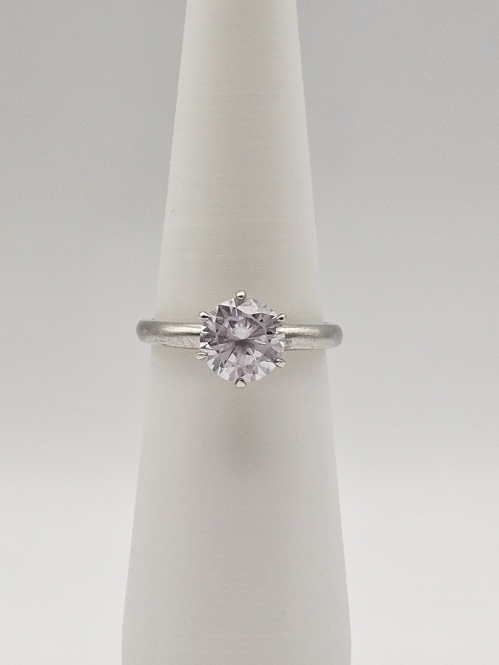 Classic Silver Solitaire Sterling Silver Ring